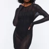 Mesh Bodycon Mini Dress