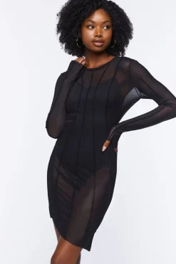 Mesh Bodycon Mini Dress