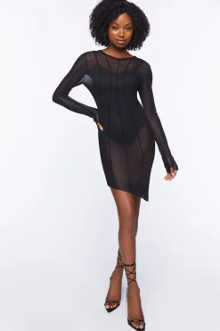 Mesh Bodycon Mini Dress