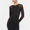 Mesh Cutout Mini Dress