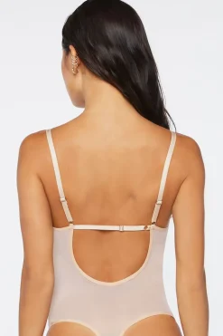 Mesh Lace-Trim Bodysuit