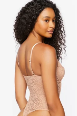 Mesh Leopard Print Lingerie Bodysuit
