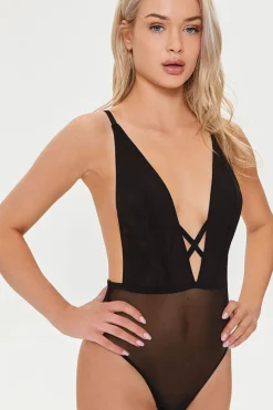 Mesh Thong Lingerie Bodysuit