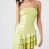 Metallic Asymmetrical Tube Dress