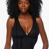 Metallic Caged Tank Bodysuit