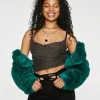 Metallic Cowl Neck Cami
