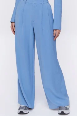 Mid-Rise Straight-Leg Trousers