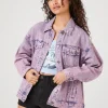Mineral Wash Denim Trucker Jacket