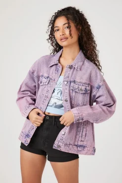 Mineral Wash Denim Trucker Jacket