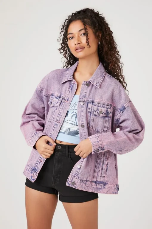 Mineral Wash Denim Trucker Jacket