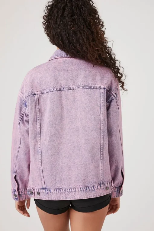 Mineral Wash Denim Trucker Jacket