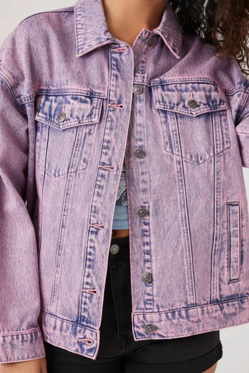 Mineral Wash Denim Trucker Jacket