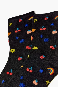 Mixed Print Crew Socks