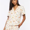 Mushroom & Butterfly Pajama Shirt & Shorts Set