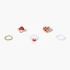 Mushroom & Heart Ring Set