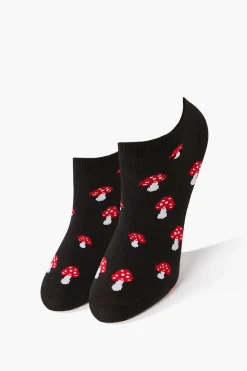 Mushroom Print Ankle Socks