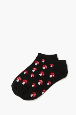 Mushroom Print Ankle Socks
