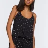 Mushroom Print Cami & Shorts Pajama Set