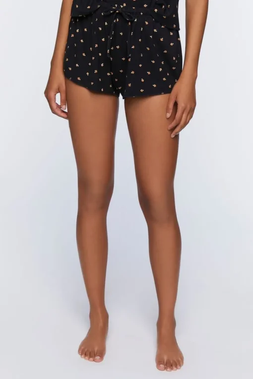 Mushroom Print Cami & Shorts Pajama Set