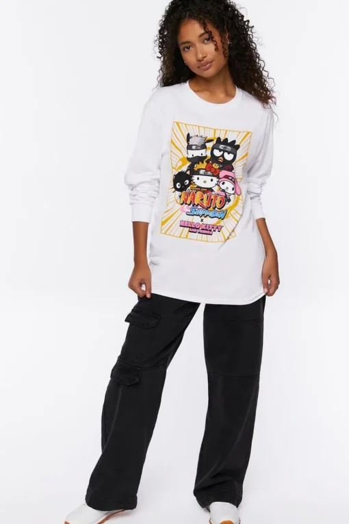Naruto Shippuden X Hello Kitty & Friends Graphic Tee