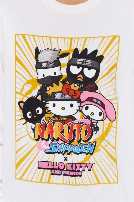 Naruto Shippuden X Hello Kitty & Friends Graphic Tee