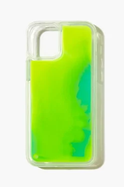 Neon Liquid Lava Case For Iphone 12