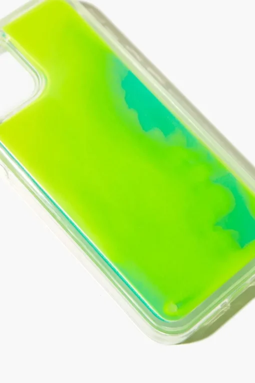 Neon Liquid Lava Case For Iphone 12