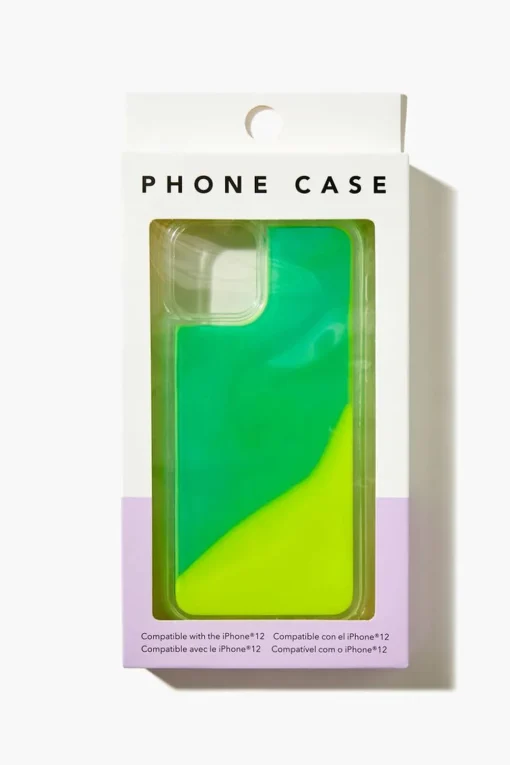 Neon Liquid Lava Case For Iphone 12