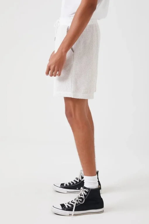 Netted Drawstring Shorts