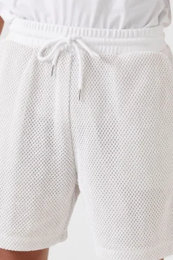Netted Drawstring Shorts