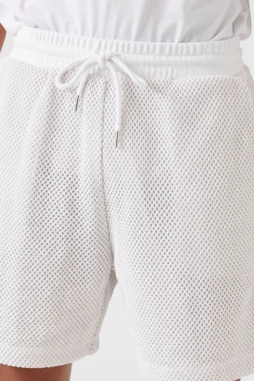 Netted Drawstring Shorts