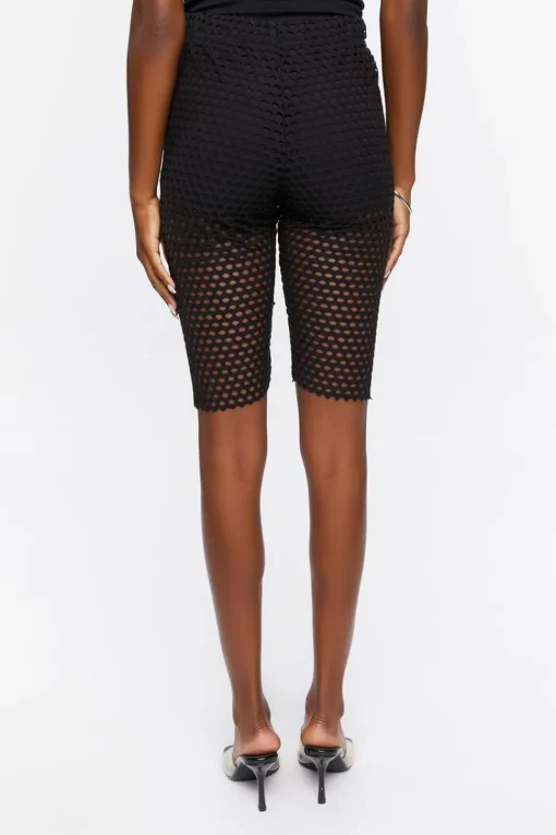 Netted Mesh Biker Shorts