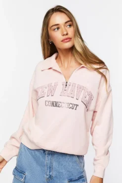 New Haven Graphic Half-Zip Pullover