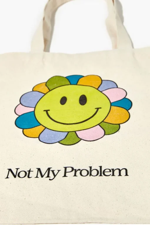 Not My Problem Graphic Tote Bag