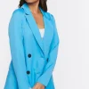 Notched Double-Breasted Blazer