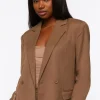 Notched Double-Breasted Blazer