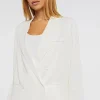 Notched Double-Breasted Blazer