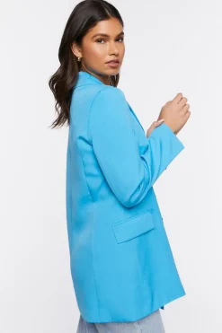 Notched Double-Breasted Blazer