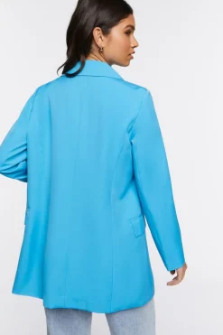 Notched Double-Breasted Blazer