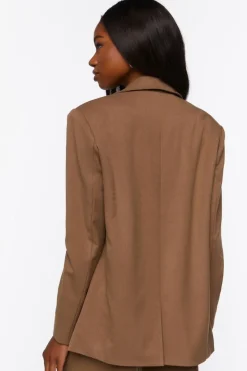 Notched Double-Breasted Blazer