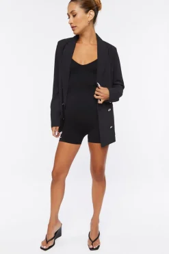 Notched Double-Breasted Blazer