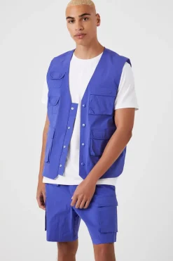 Nylon Utility Cargo Shorts