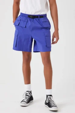 Nylon Utility Cargo Shorts