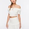 Off-The-Shoulder Top & Mini Skirt Set