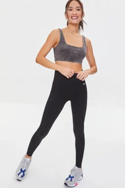 Oil Wash Longline Sports Bra