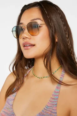 Ombre Round Sunglasses