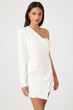 One-Shoulder Blazer Mini Dress