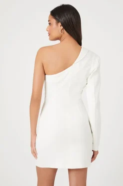 One-Shoulder Blazer Mini Dress