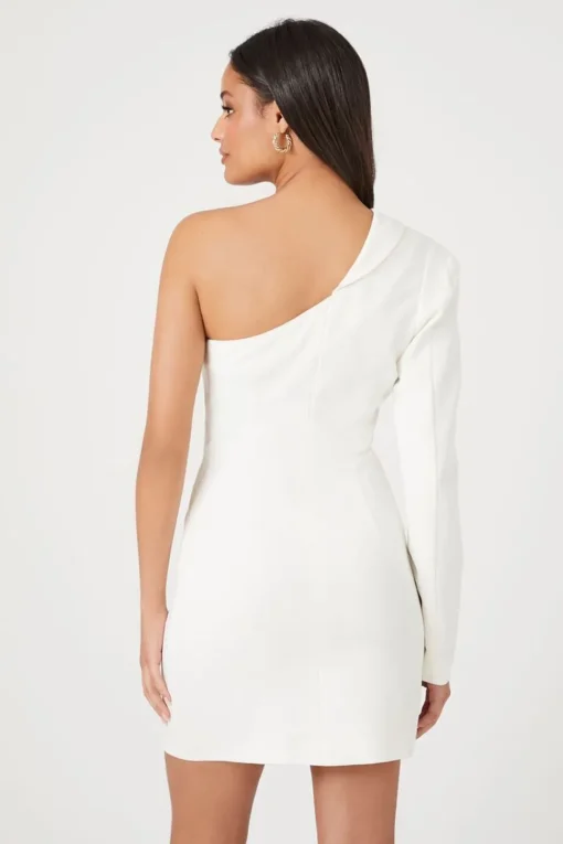 One-Shoulder Blazer Mini Dress