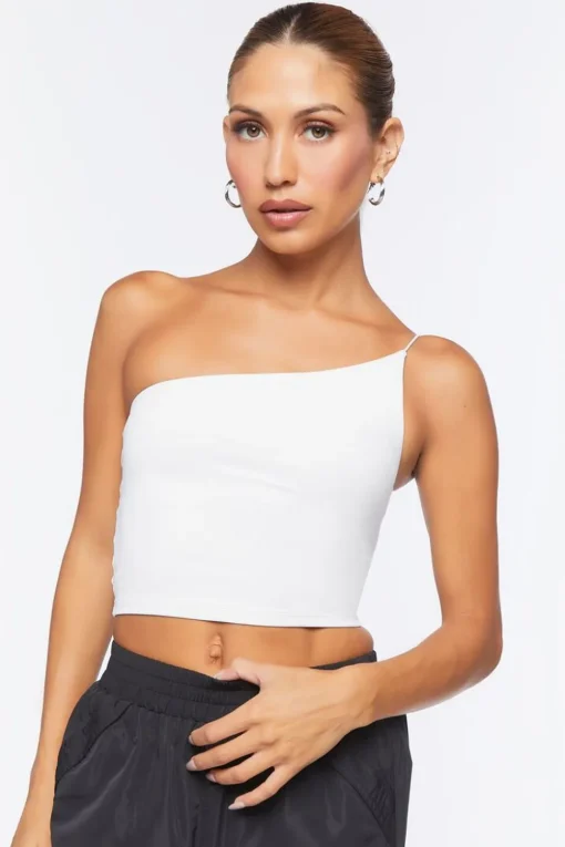 One-Shoulder Crop Top